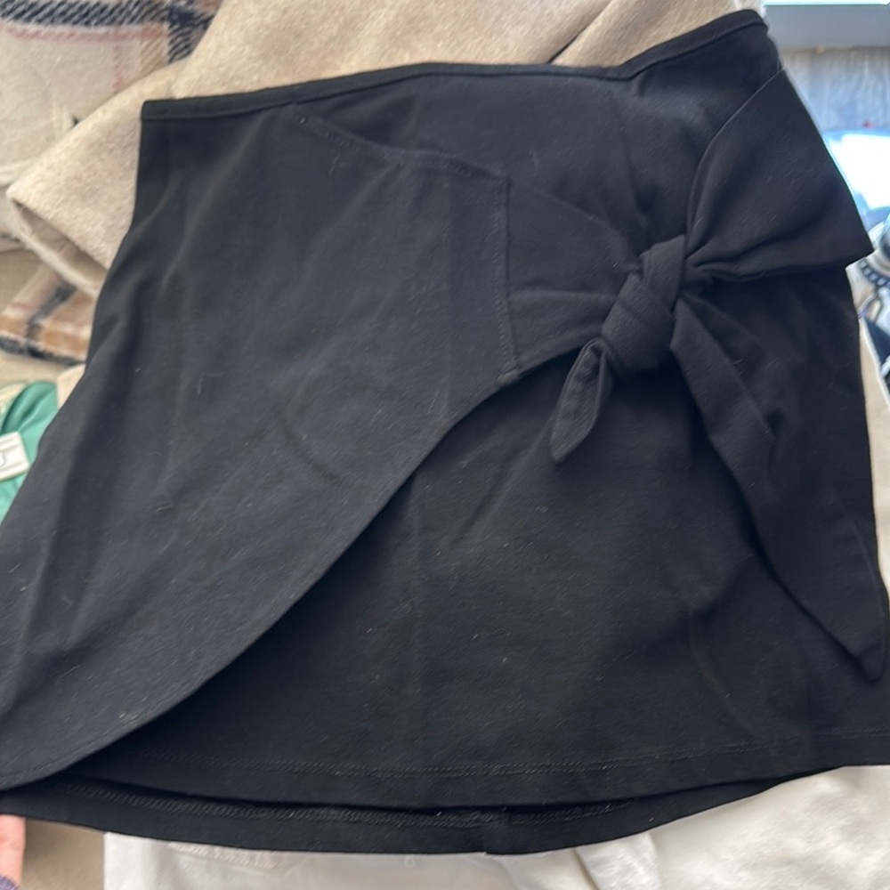 NEW GB small Black Wrap Skirt